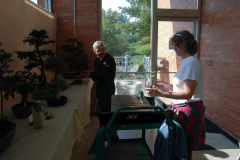 Jack & Connie watering trees